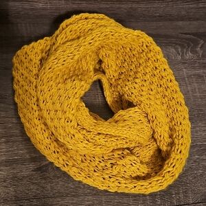 BOGO Cozy Mustard Knit Infinity Scarf
